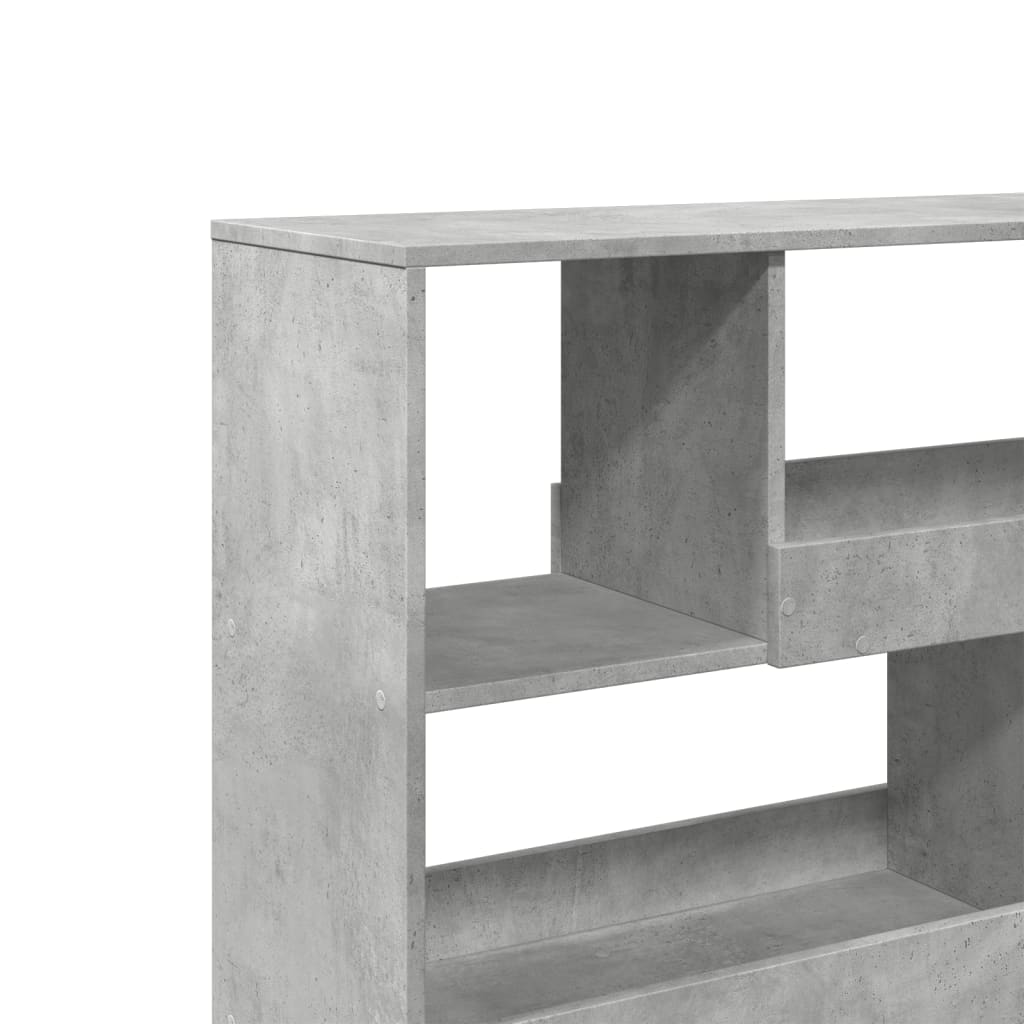 Room Divider Concrete Grey 100x33x94,5 cm Engineered Wood