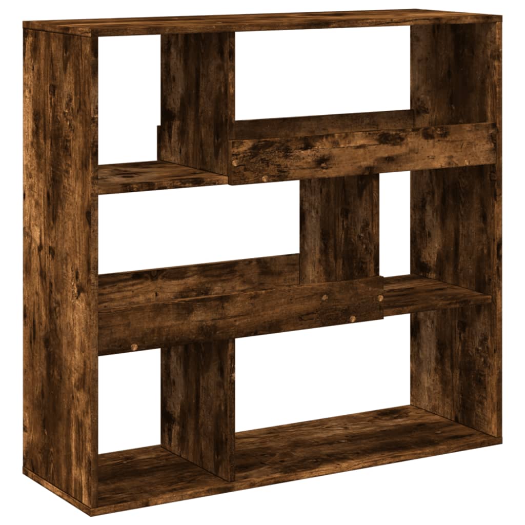 Room Divider Smoked Oak 100x33x94,5 cm Engineered Wood
