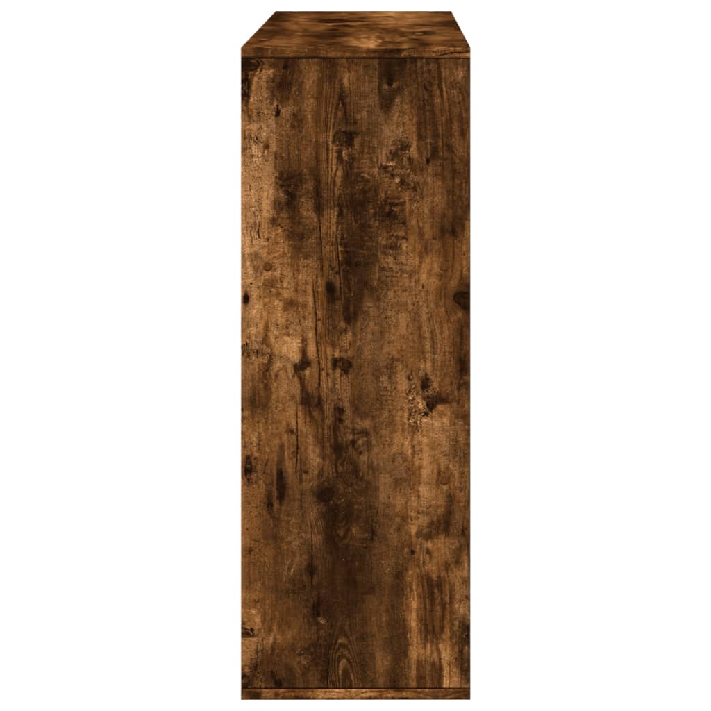 Room Divider Smoked Oak 100x33x94,5 cm Engineered Wood