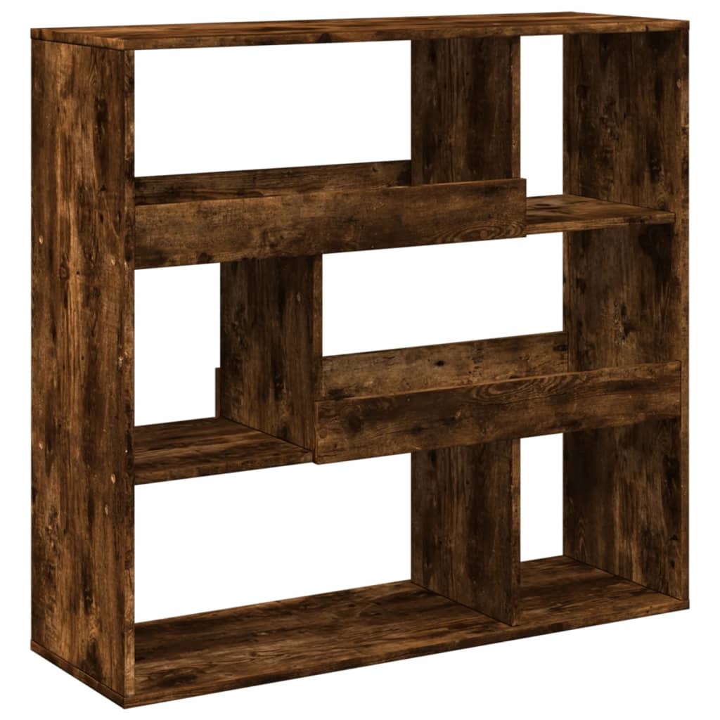 Room Divider Smoked Oak 100x33x94,5 cm Engineered Wood