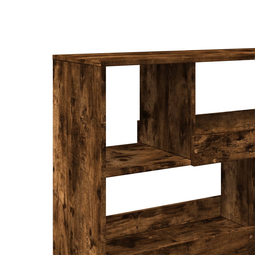 Room Divider Smoked Oak 100x33x94,5 cm Engineered Wood