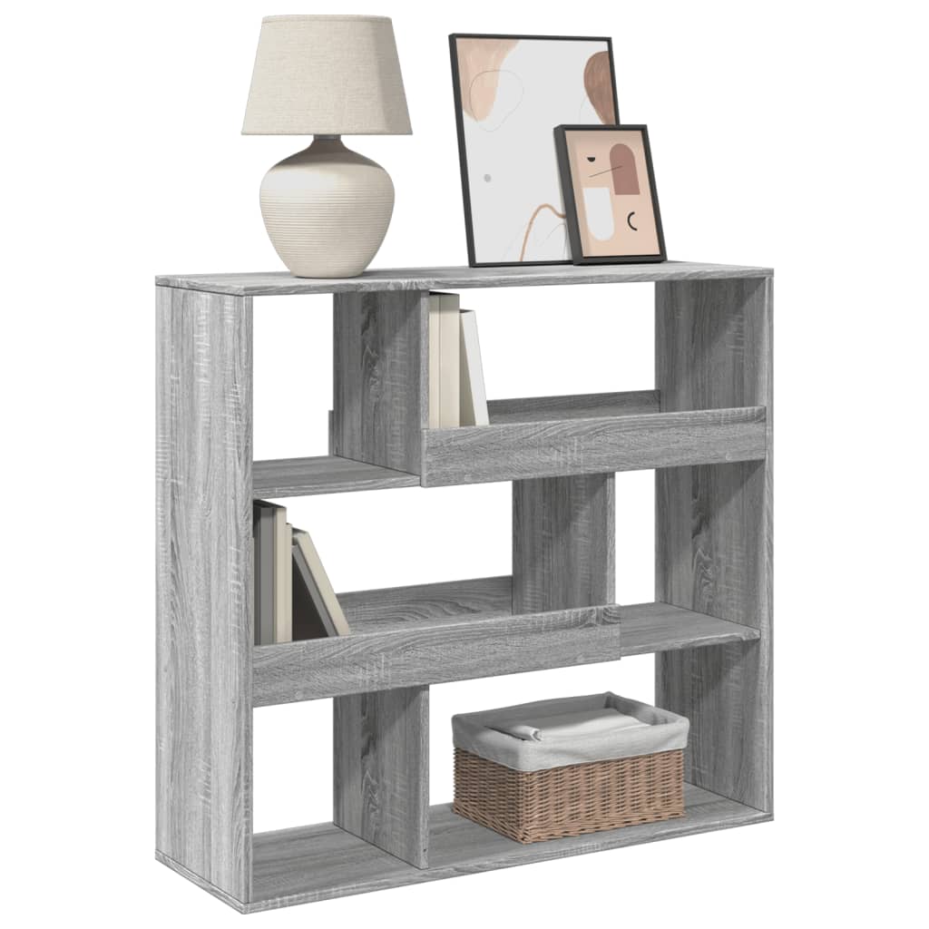 Room Divider Grey Sonoma 100x33x94,5 cm Engineered Wood