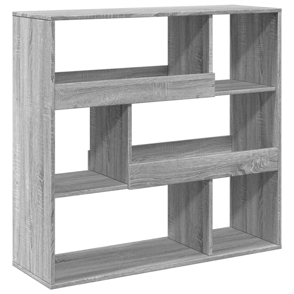 Room Divider Grey Sonoma 100x33x94,5 cm Engineered Wood