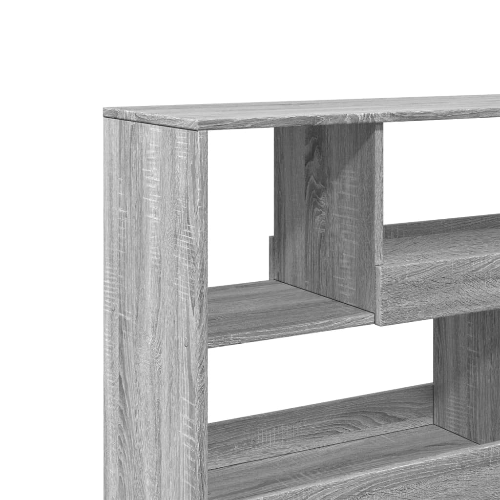 Room Divider Grey Sonoma 100x33x94,5 cm Engineered Wood