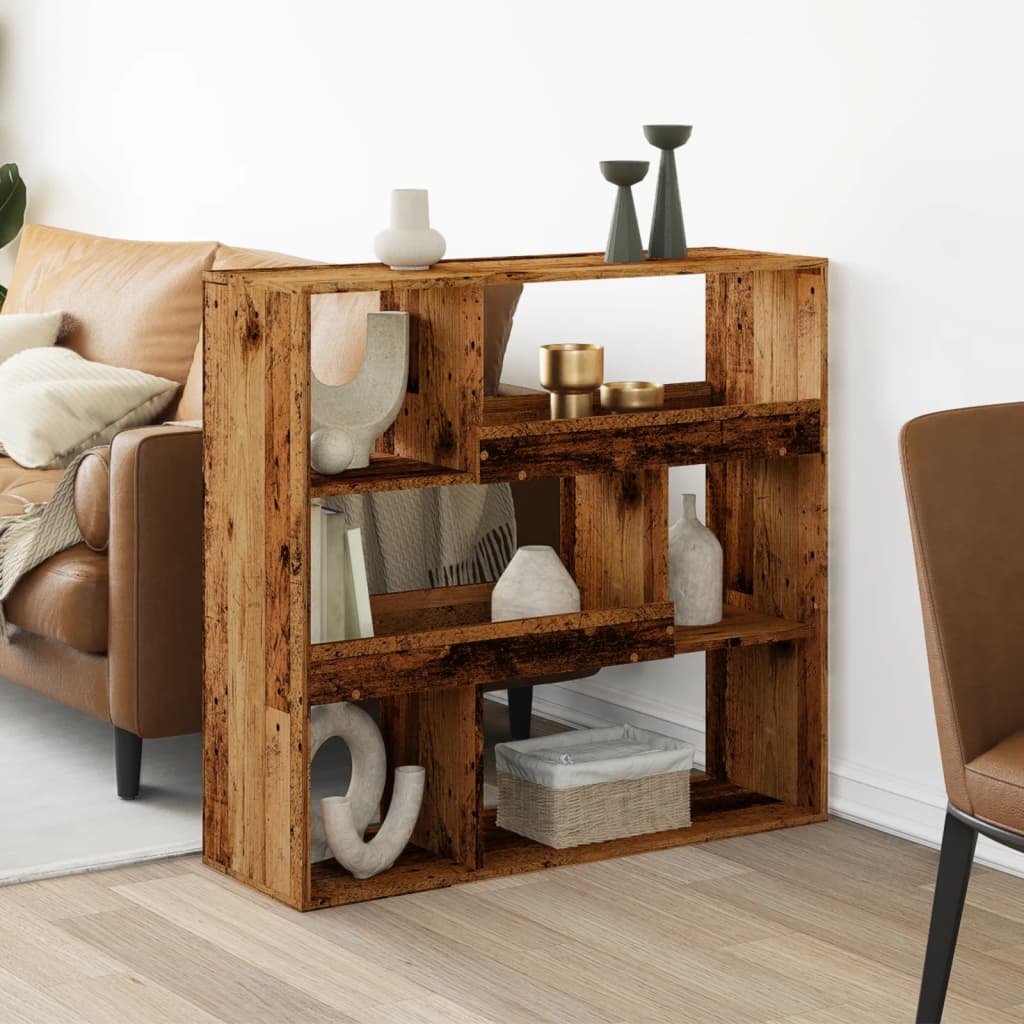 Room Divider Old Wood 100x33x94,5 cm Engineered Wood