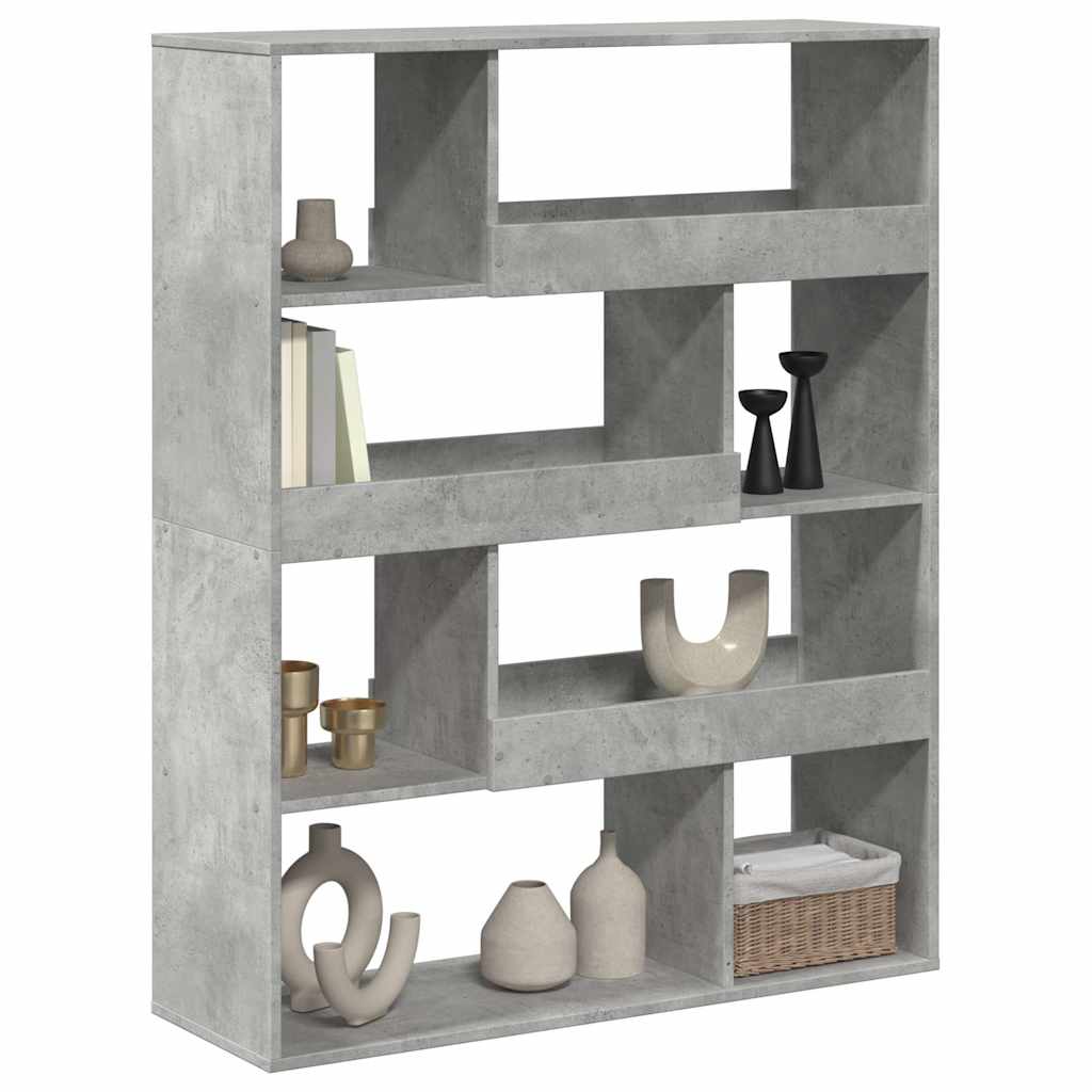 Room Divider Concrete Grey 100x33x125,5 cm Engineered Wood