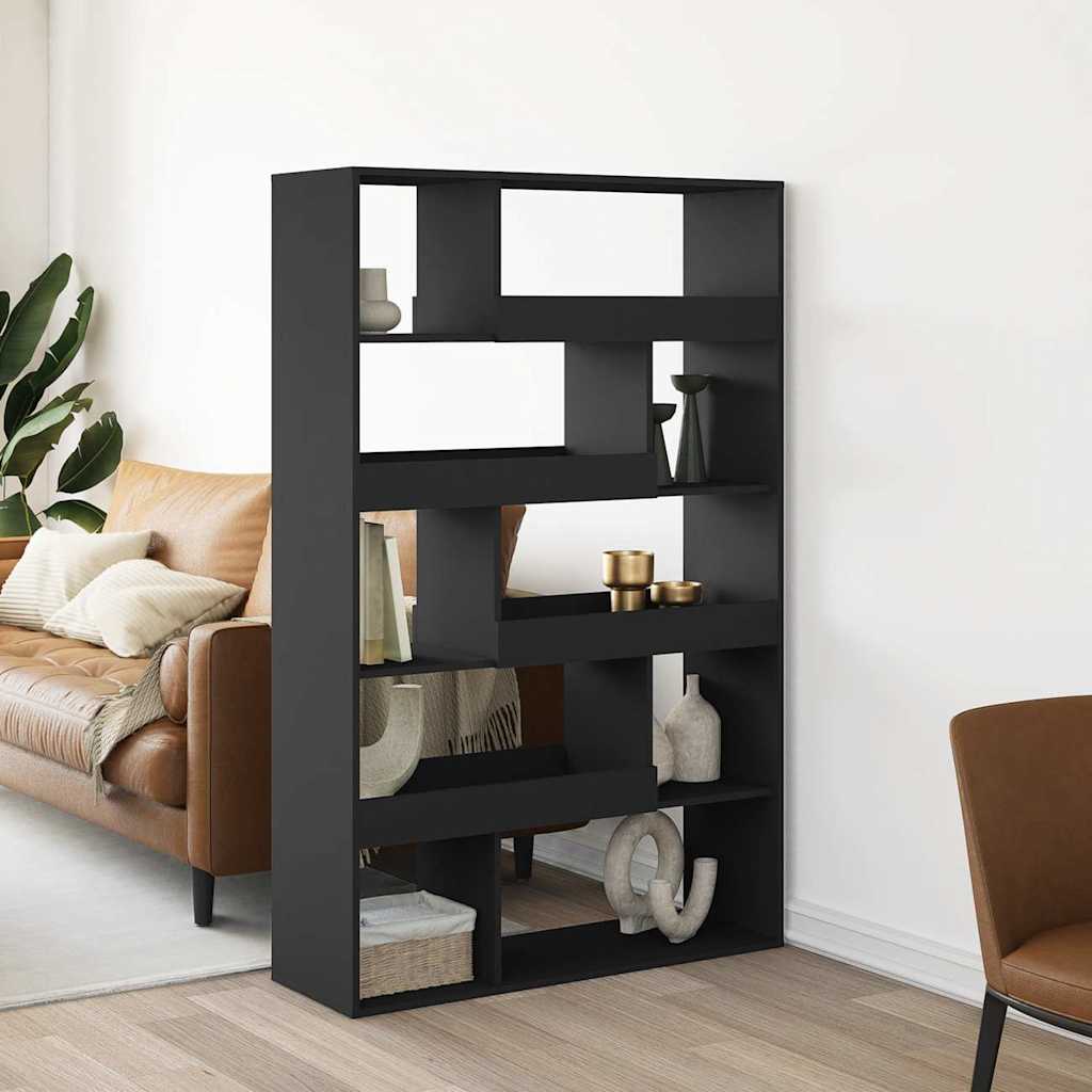 Room Divider Black 100x33x156,5 cm Engineered Wood