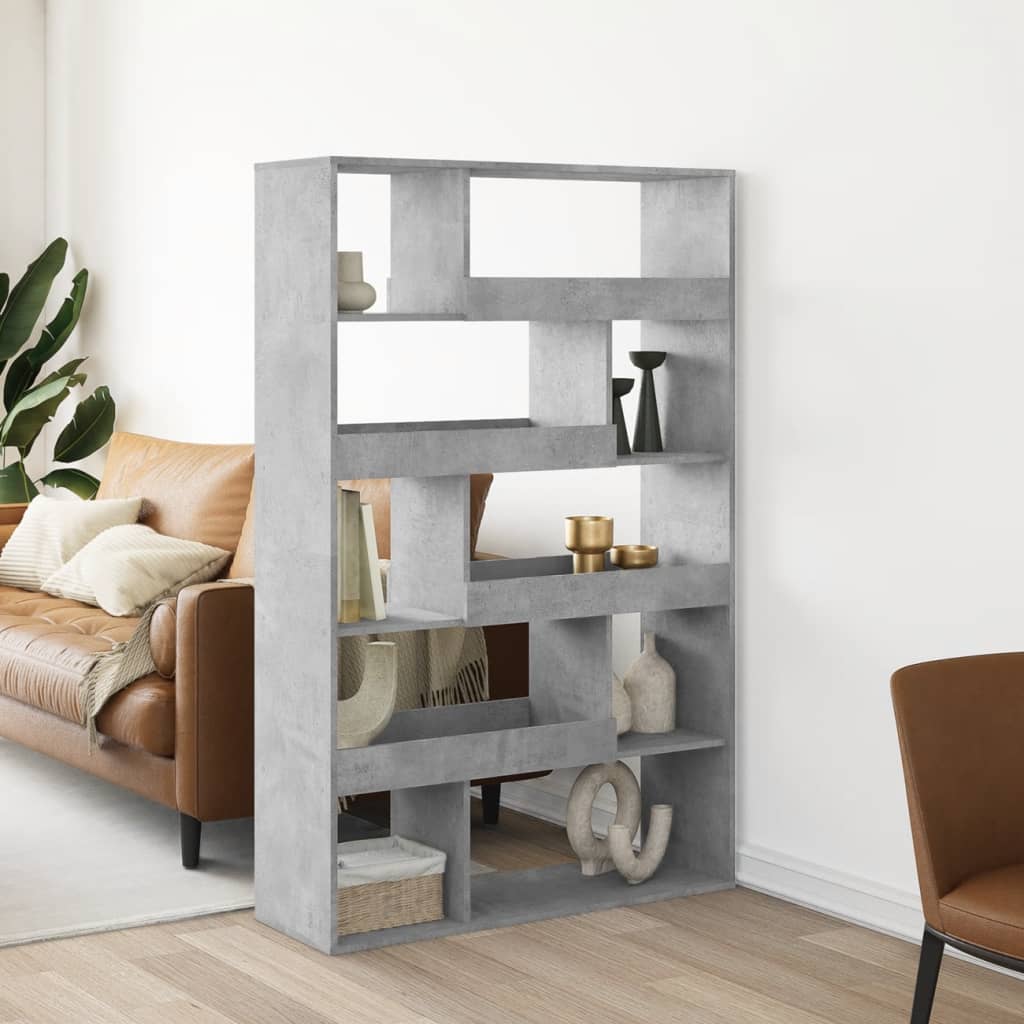 Room Divider Concrete Grey 100x33x156,5 cm Engineered Wood