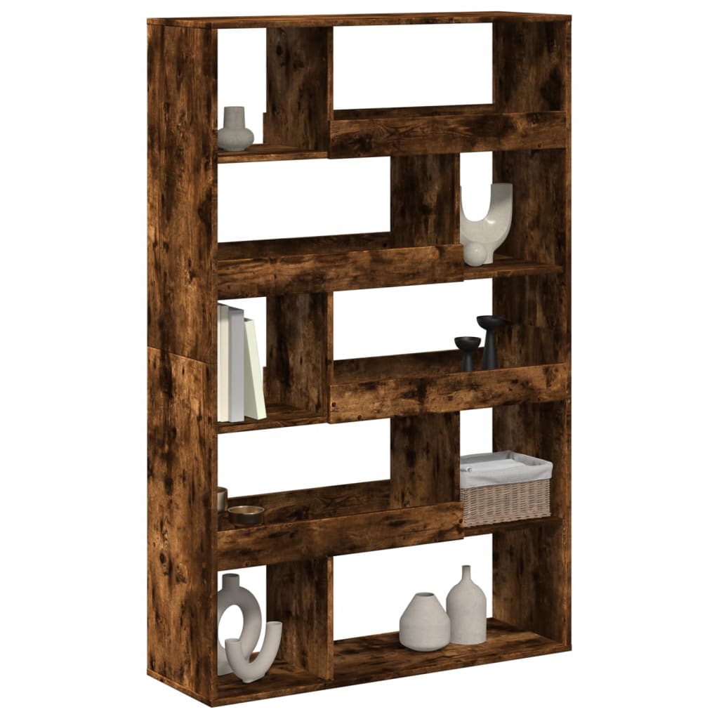 Room Divider Smoked Oak100x33x156,5 cm Engineered Wood