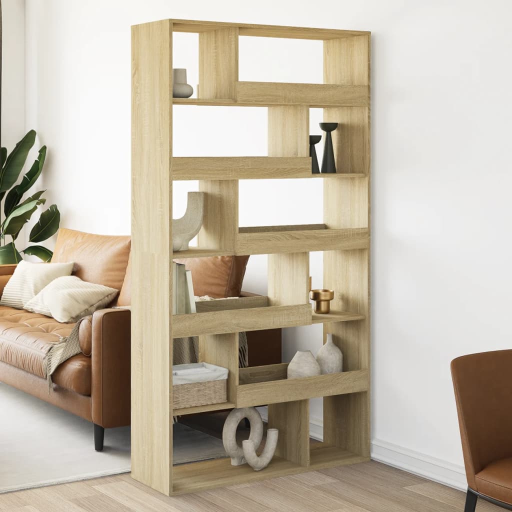 Room Divider Sonoma Oak 100x33x187,5 cm Engineered Wood