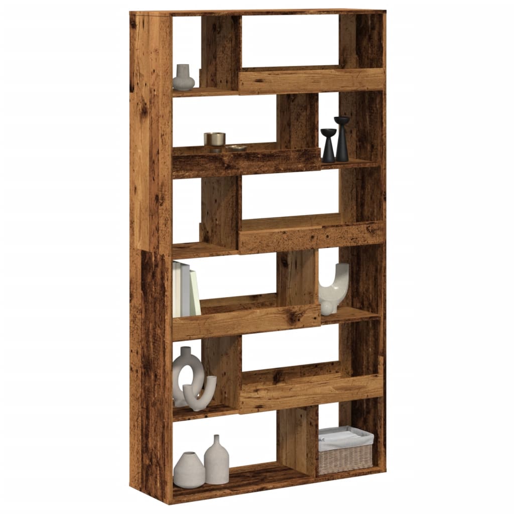 Room Divider Old Wood 100x33x187,5 cm Engineered Wood