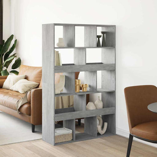 Room Divider Concrete Grey 100x33x156,5 cm Engineered Wood