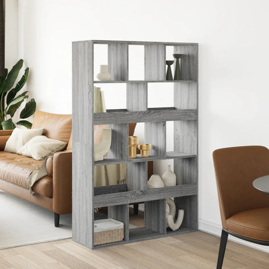 Room Divider Grey Sonoma 100x33x156,5 cm Engineered Wood