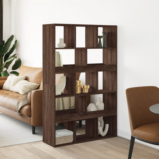 vidaXL Room Divider Brown Oak 100x33x156.5 cm Engineered Wood