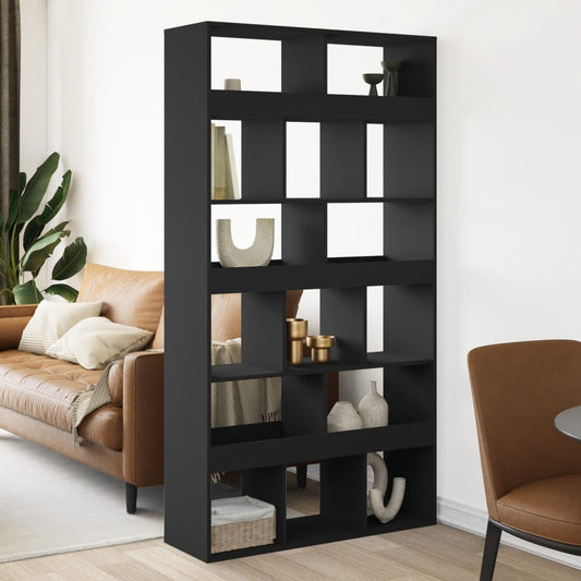 Room Divider Black 100x33x187,5 cm Engineered Wood