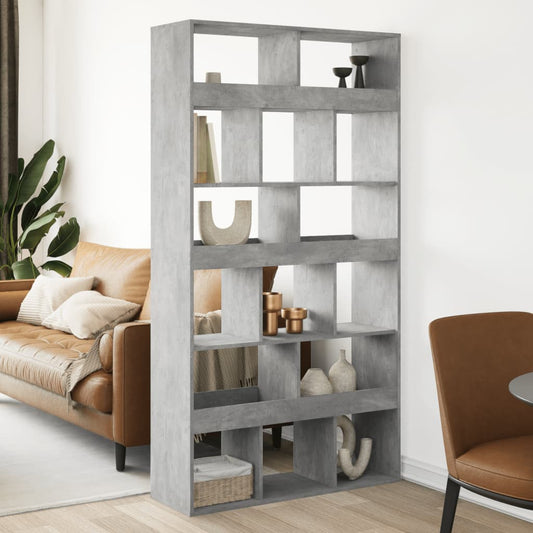 Room Divider Concrete Grey 100x33x187,5 cm Engineered Wood