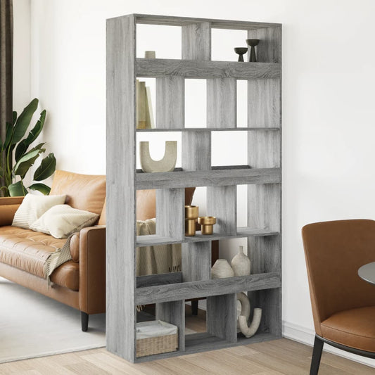 Room Divider Grey Sonoma 100x33x187,5 cm Engineered Wood