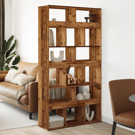 Room Divider Old Wood 100x33x187,5 cm Engineered Wood