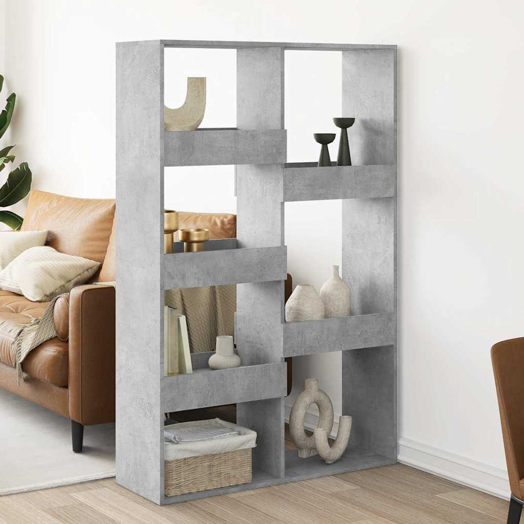 Room Divider Concrete Grey 100x33x155,5 cm Engineered Wood