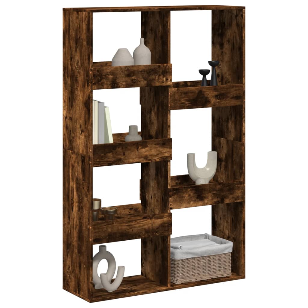 Room Divider Smoked Oak100x33x155,5 cm Engineered Wood