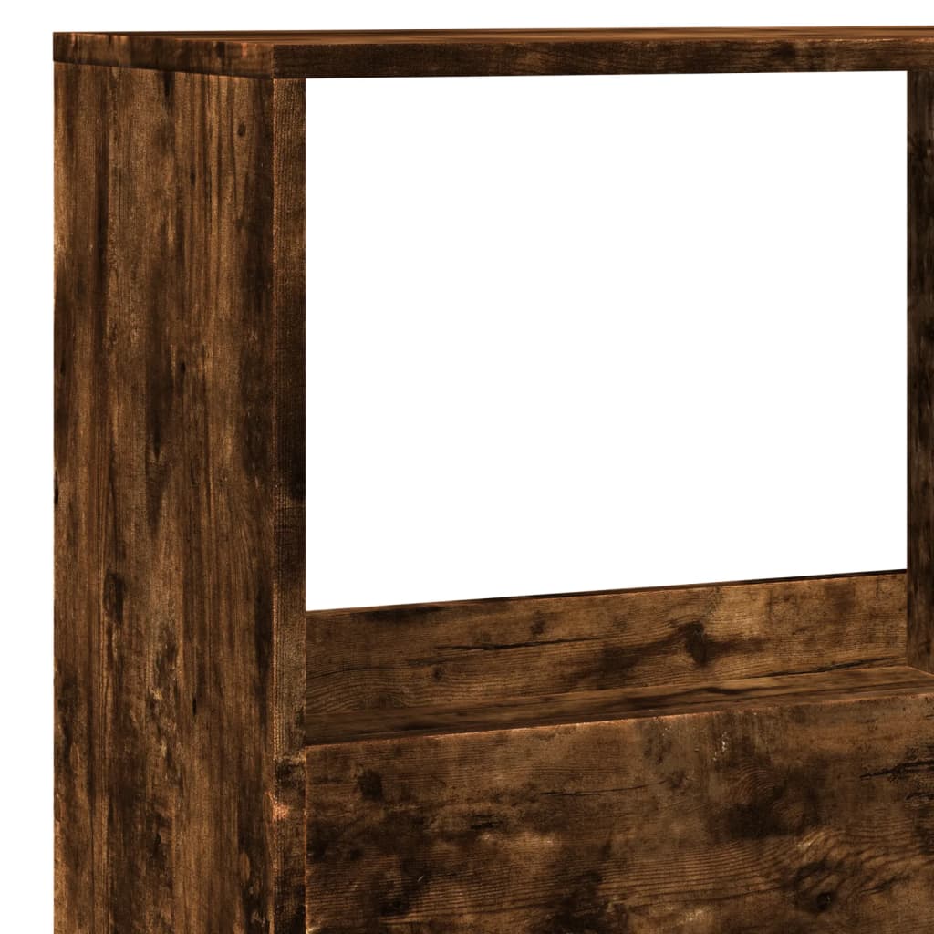 Room Divider Smoked Oak100x33x155,5 cm Engineered Wood