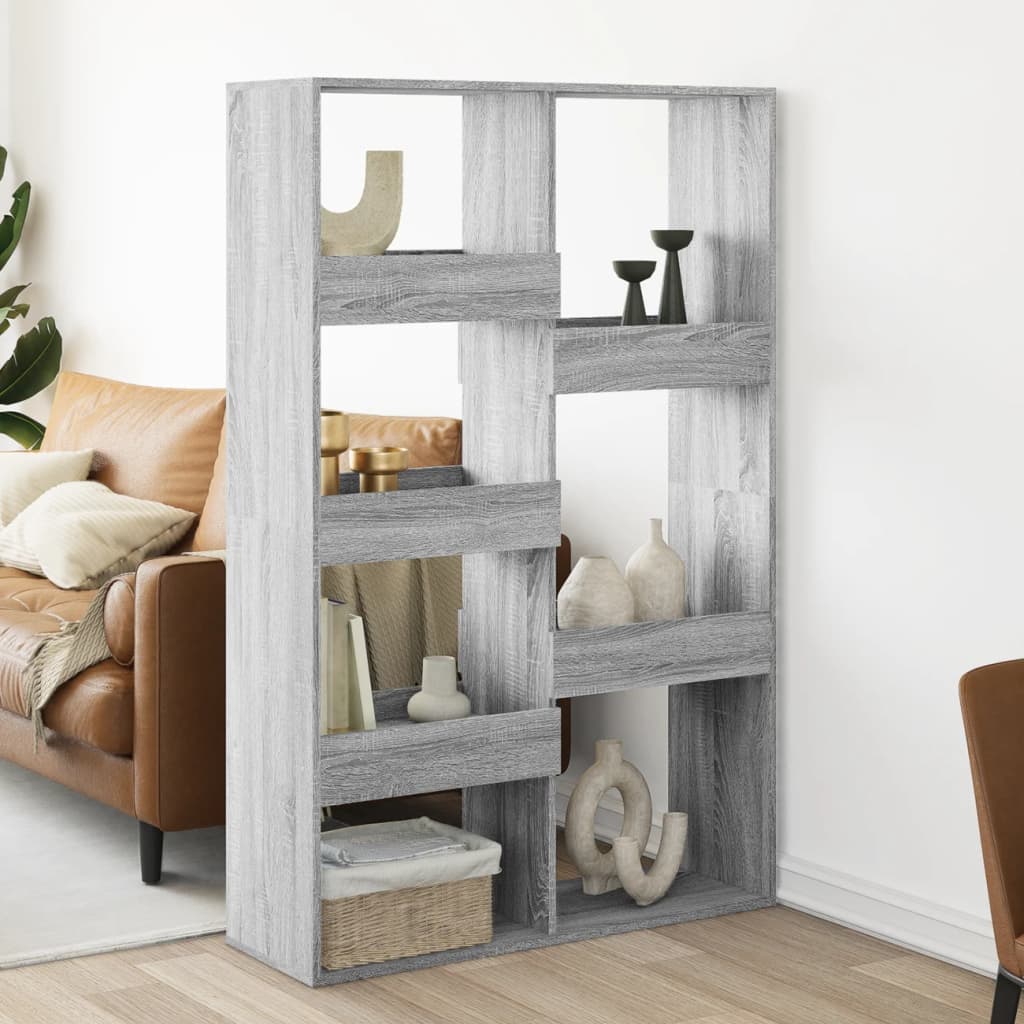 Room Divider Grey Sonoma 100x33x155,5 cm Engineered Wood