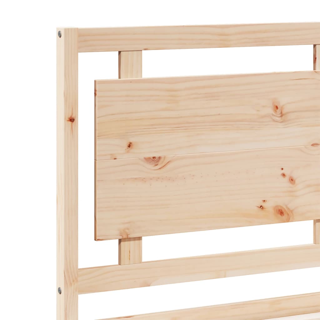 Extra Long Bed Frame without Mattress 200x210 cm Solid Wood