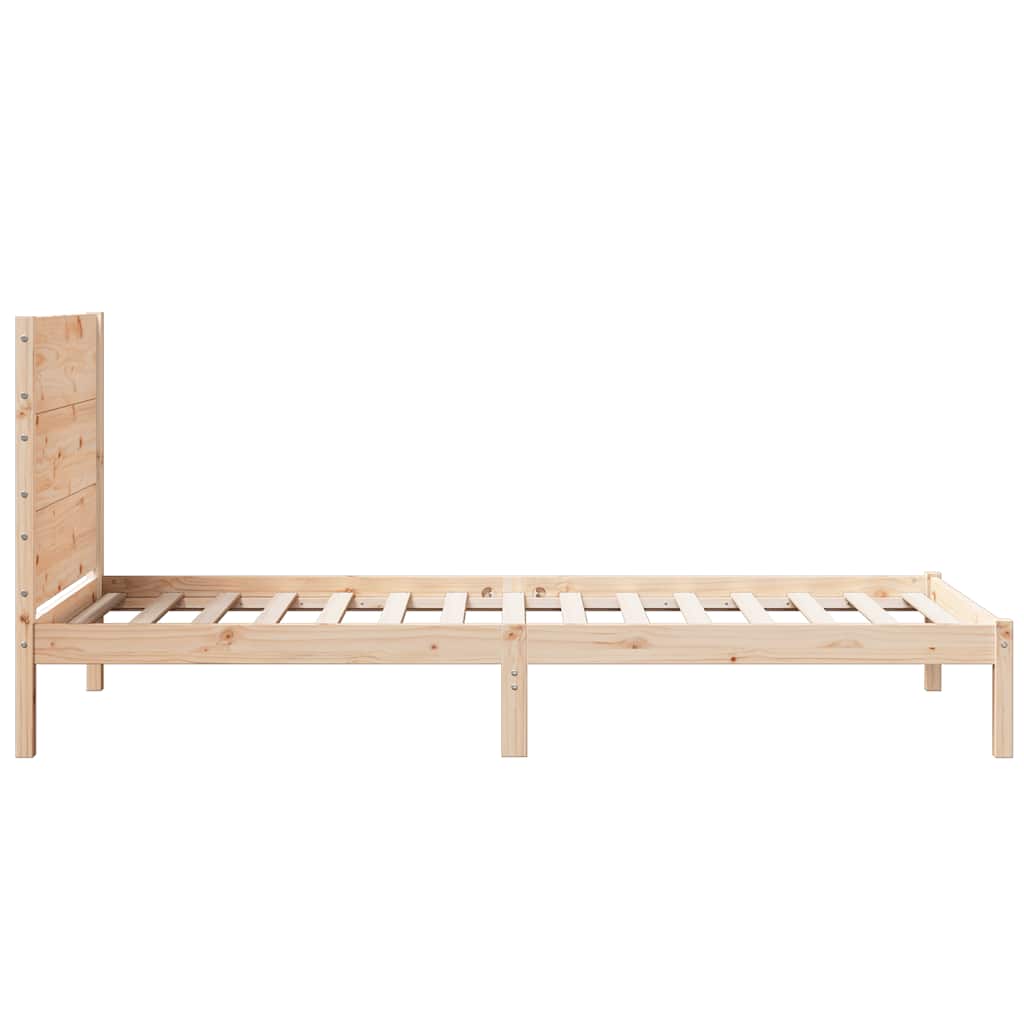 Extra Long Bed Frame without Mattress 90x210 cm Solid Wood