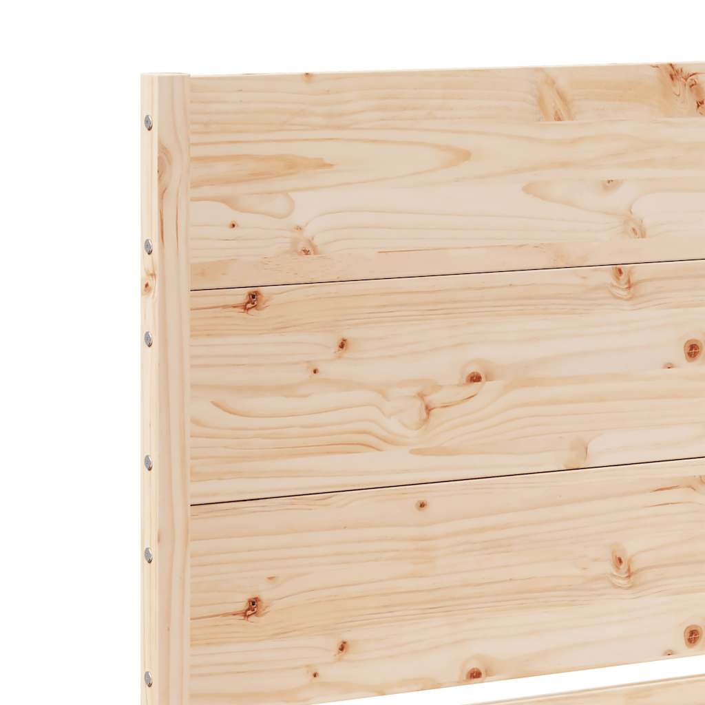 Extra Long Bed Frame without Mattress 200x210 cm Solid Wood