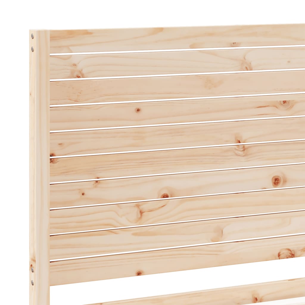Extra Long Bed Frame without Mattress 140x210 cm Solid Wood