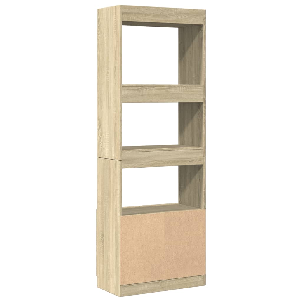Highboard Sonoma Oak 63x33x180 cm Engineered Wood