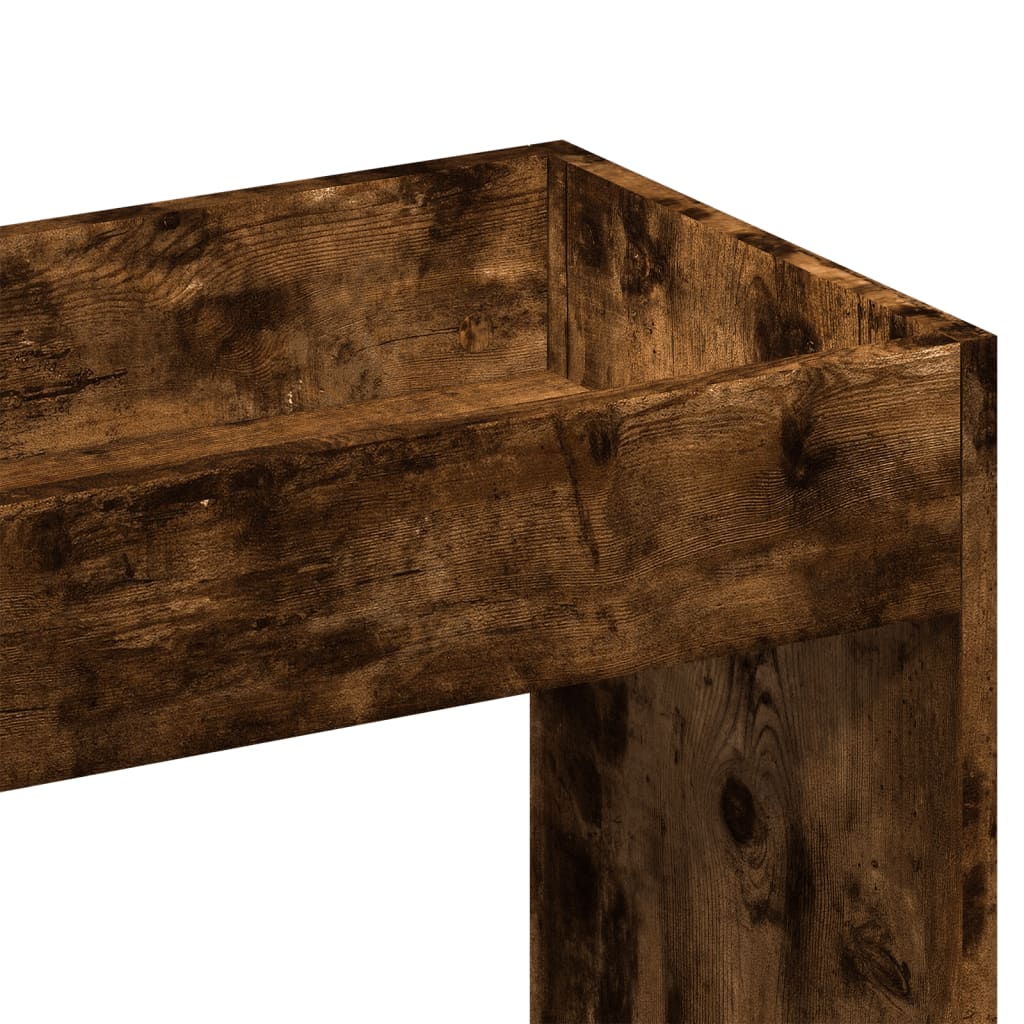 Highboard Smoked Oak 63x33x180 cm Engineered Wood