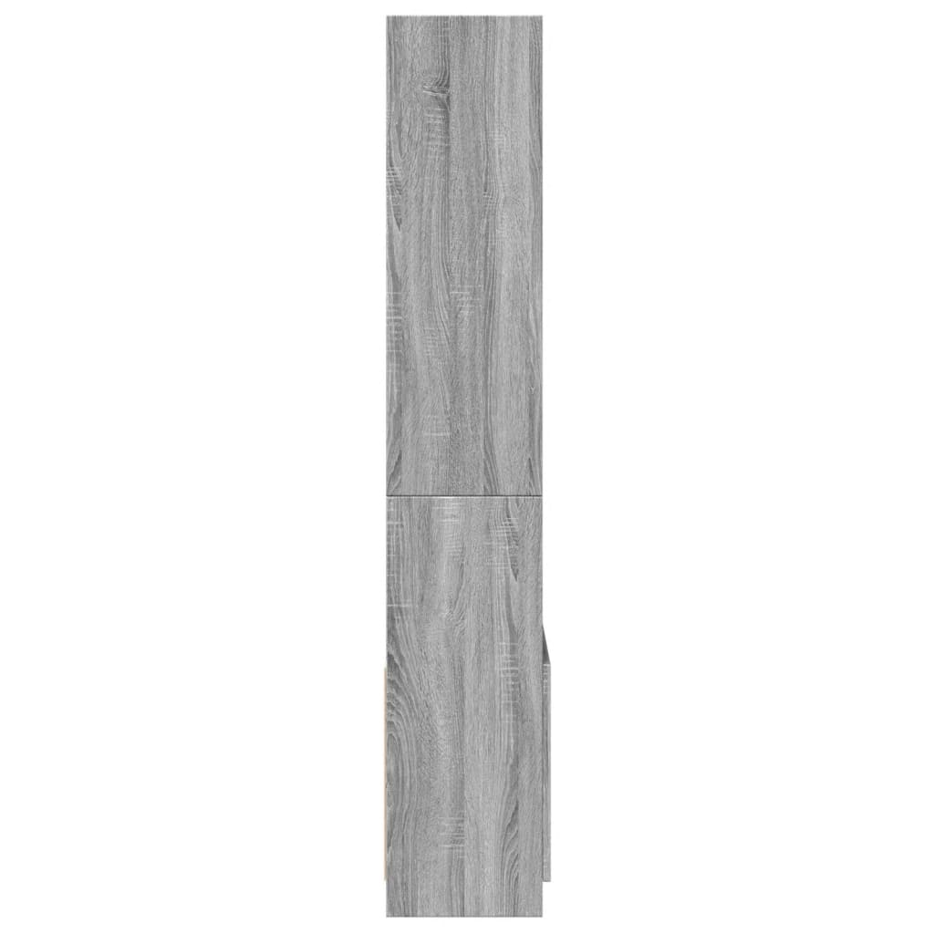 Highboard Grey Sonoma 63x33x180 cm Engineered Wood