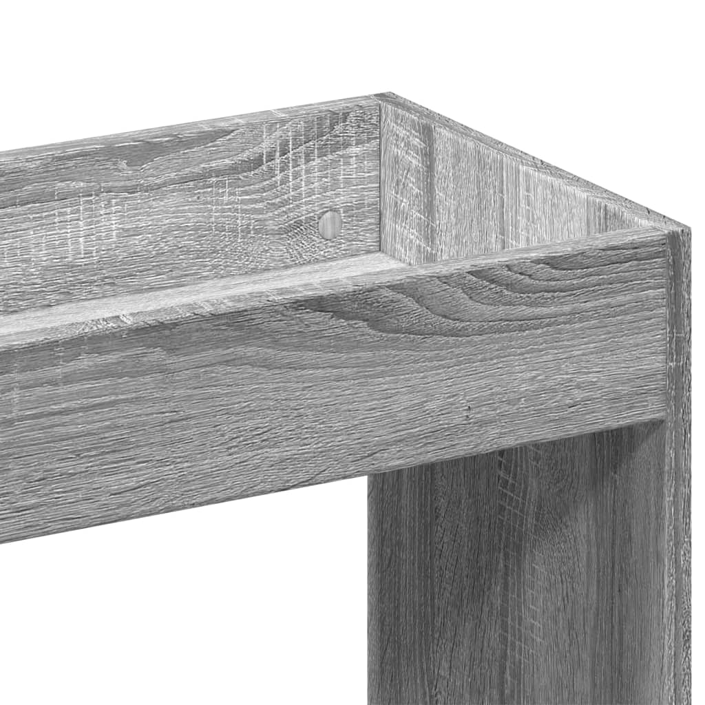 Highboard Grey Sonoma 63x33x180 cm Engineered Wood
