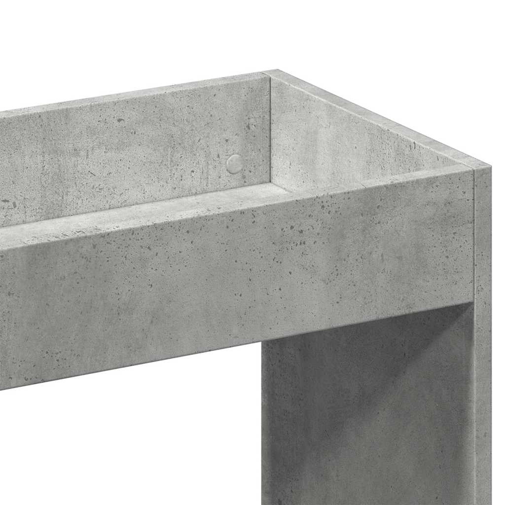 Highboard Concrete Grey 92x33x140 cm Engineered Wood