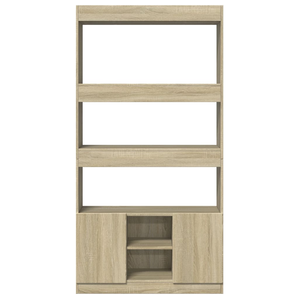 Highboard Sonoma Oak 92x33x180 cm Engineered Wood