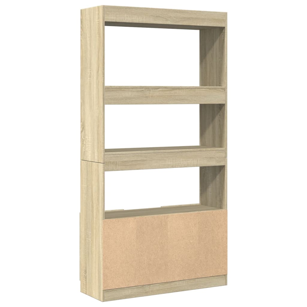 Highboard Sonoma Oak 92x33x180 cm Engineered Wood
