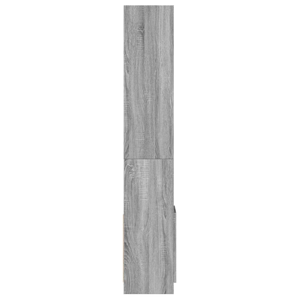 Highboard Grey Sonoma 92x33x180 cm Engineered Wood