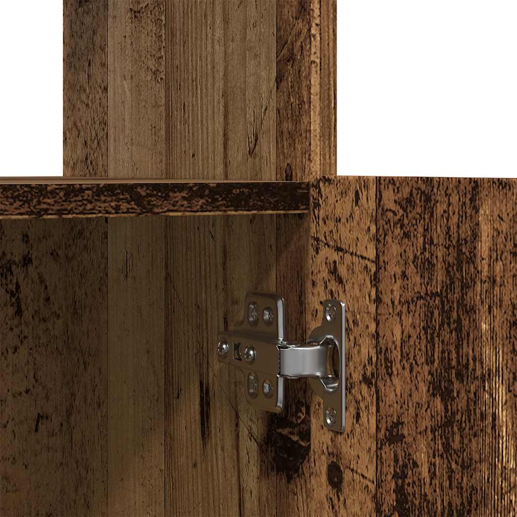 Highboard Old Wood 92x33x180 cm Engineered Wood