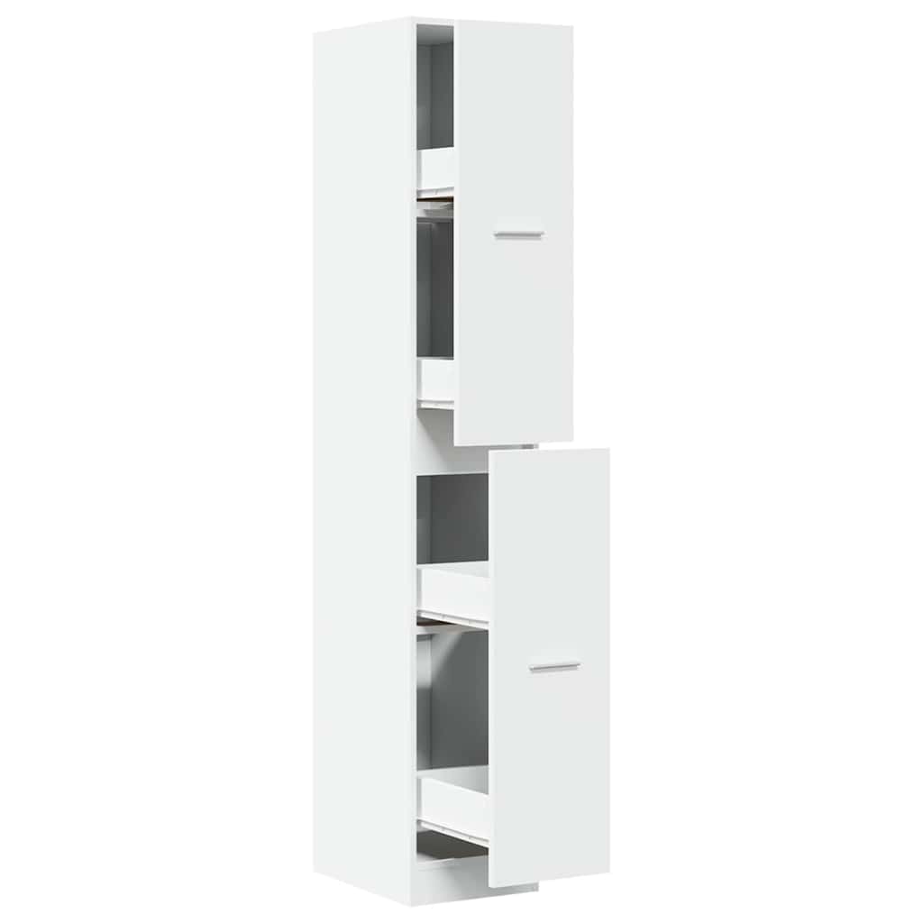 Apothecary Cabinet White 30x41x174.5 cm Engineered Wood