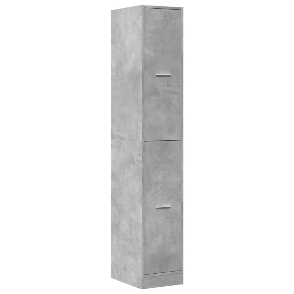 vidaXL Apothecary Cabinet Concrete Grey 30x41x174.5 cm Engineered Wood