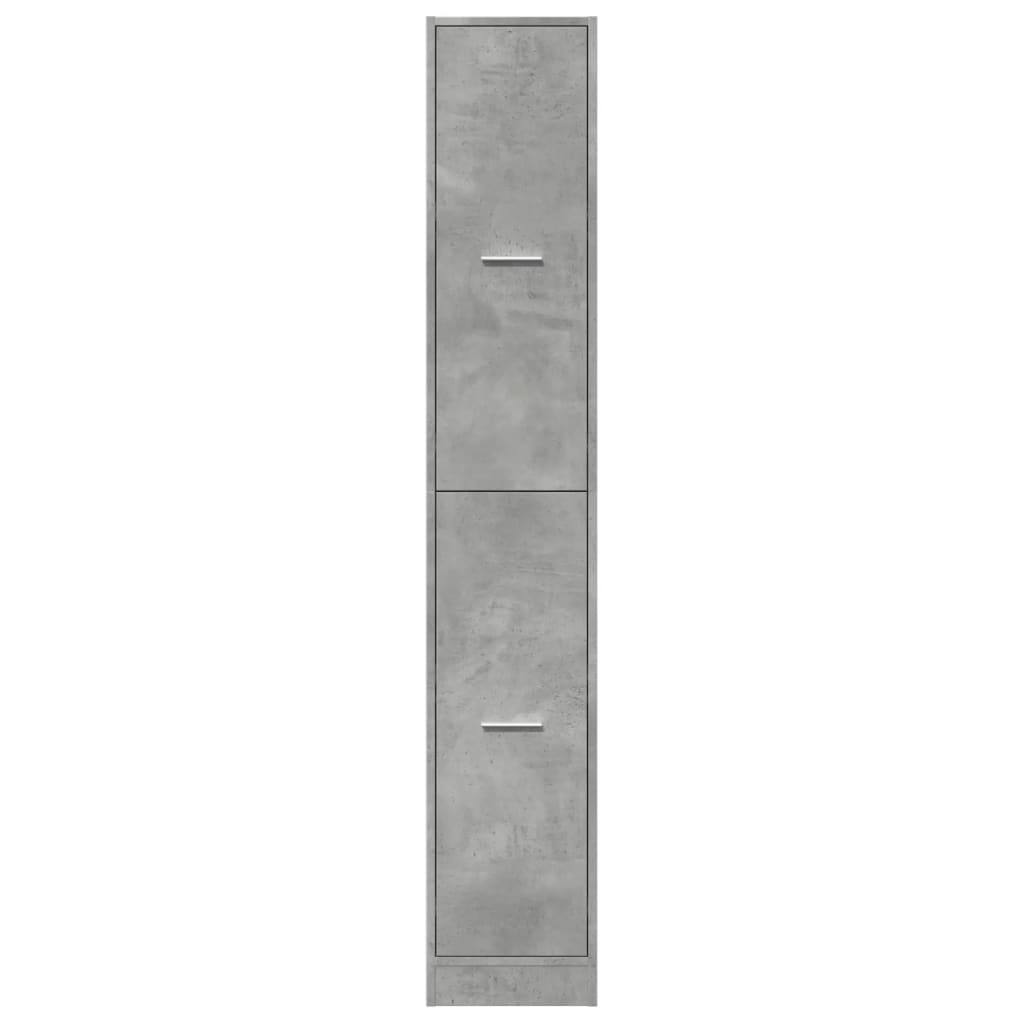 vidaXL Apothecary Cabinet Concrete Grey 30x41x174.5 cm Engineered Wood