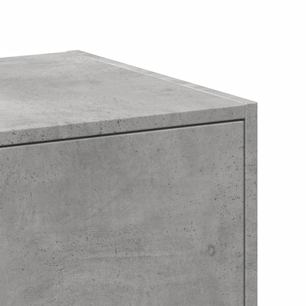 Apothecary Cabinet Concrete Grey 30x41x174,5 cm Engineered Wood