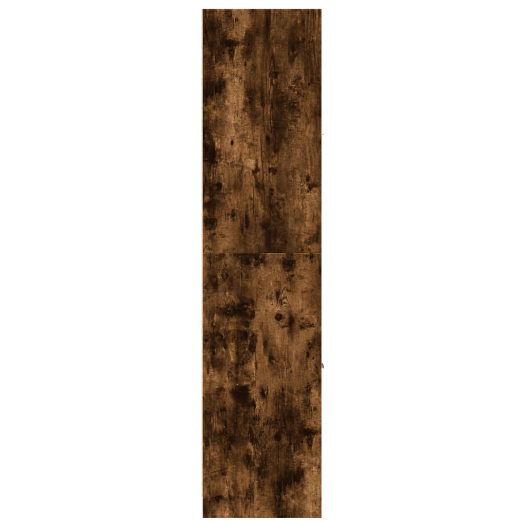 Apothecary Cabinet Smoked Oak 30x41x174,5 cm Engineered Wood