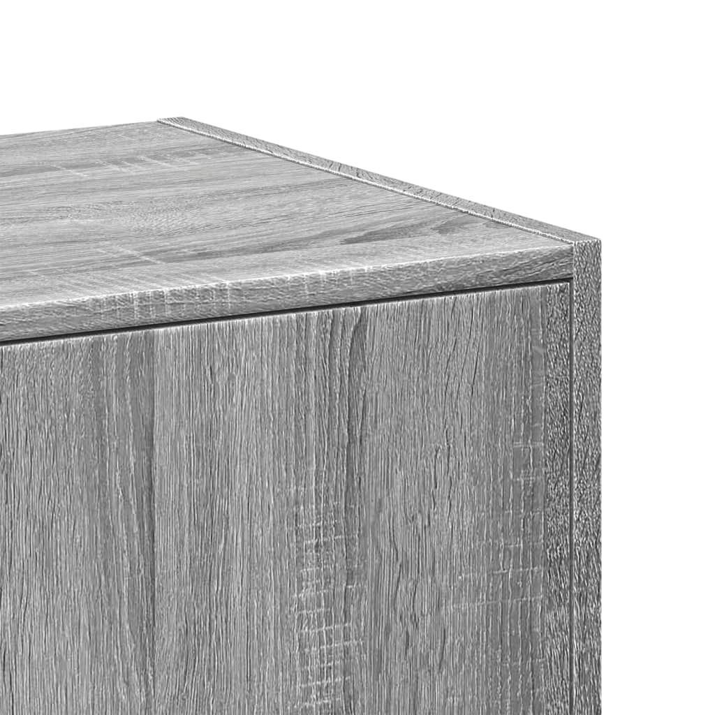 Apothecary Cabinet Grey Sonoma 30x41x174.5 cm Engineered Wood