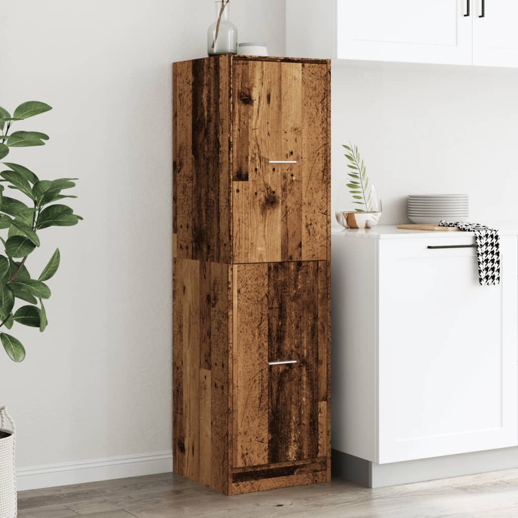 Apothecary Cabinet Old Wood 40x41x144,5 cm Engineered Wood