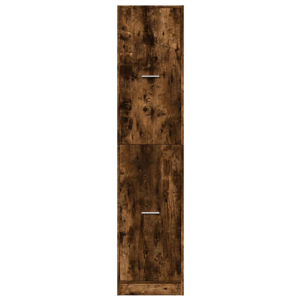 Apothecary Cabinet Smoked Oak 40x41x174,5 cm Engineered Wood