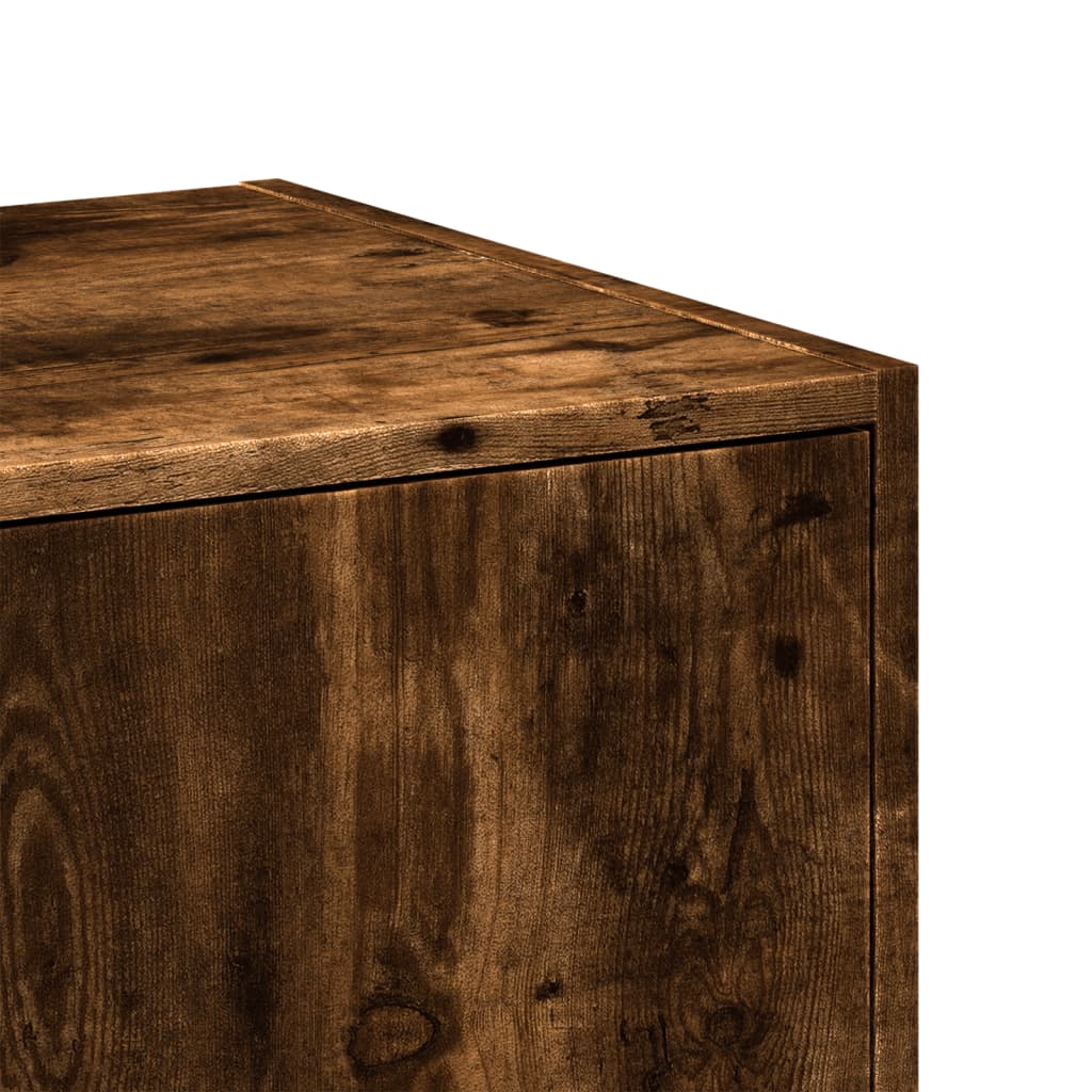 Apothecary Cabinet Smoked Oak 40x41x174,5 cm Engineered Wood