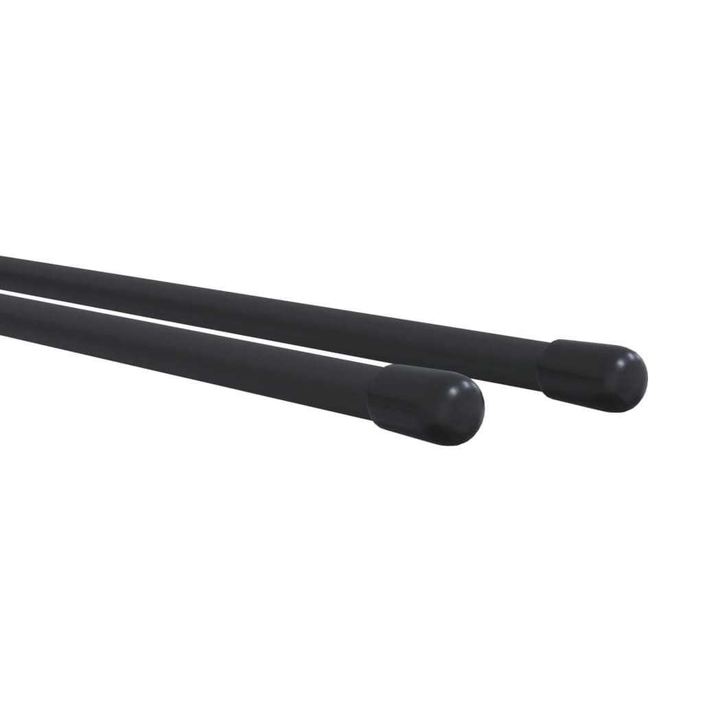 Garden Tool Storage Racks Wall Mounted 4 pcs Black Steel