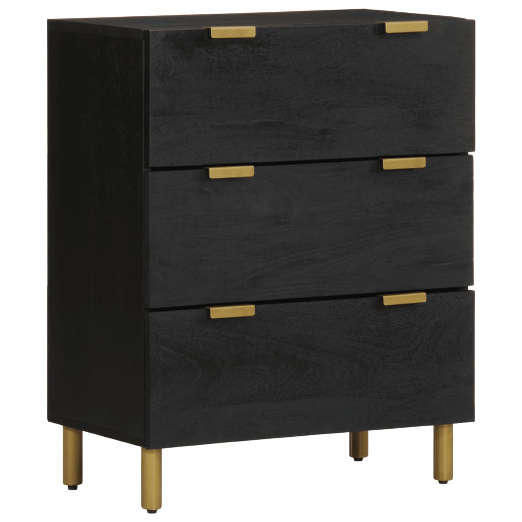 Sideboards 2 pcs Black 60x33x75 cm Engineered Wood